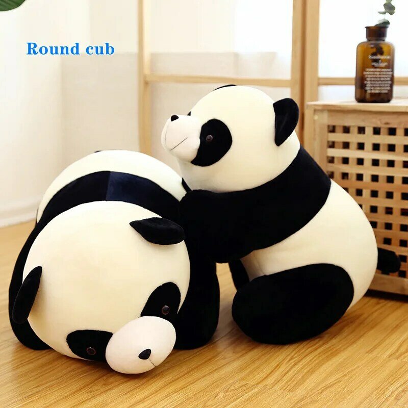 Miękkie Panda wypchane zwierzę s śliczne pluszowe wypełnione wypchane zwierzę poduszka Panda lalka Kawaii Plushie dekoracja pokoju prezent dla dzieci
