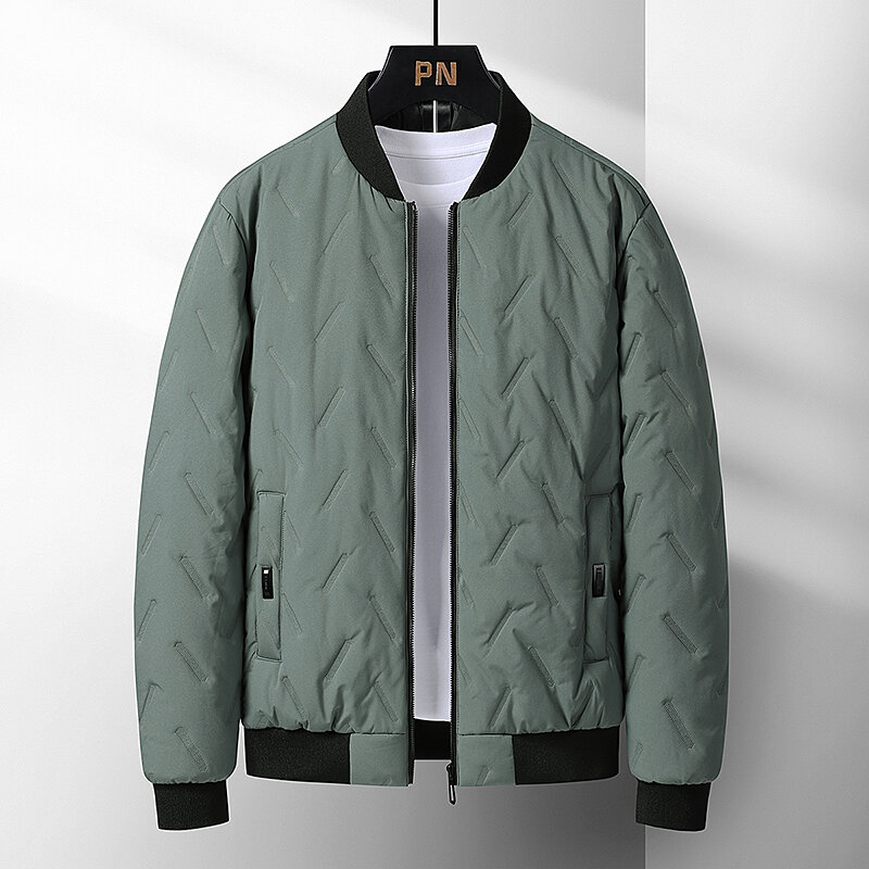남성 2022 겨울 따뜻한 두꺼운 방풍 재킷 코트, 남성 브랜드 의류, 단색 아웃웨어, 방수 파카 재킷