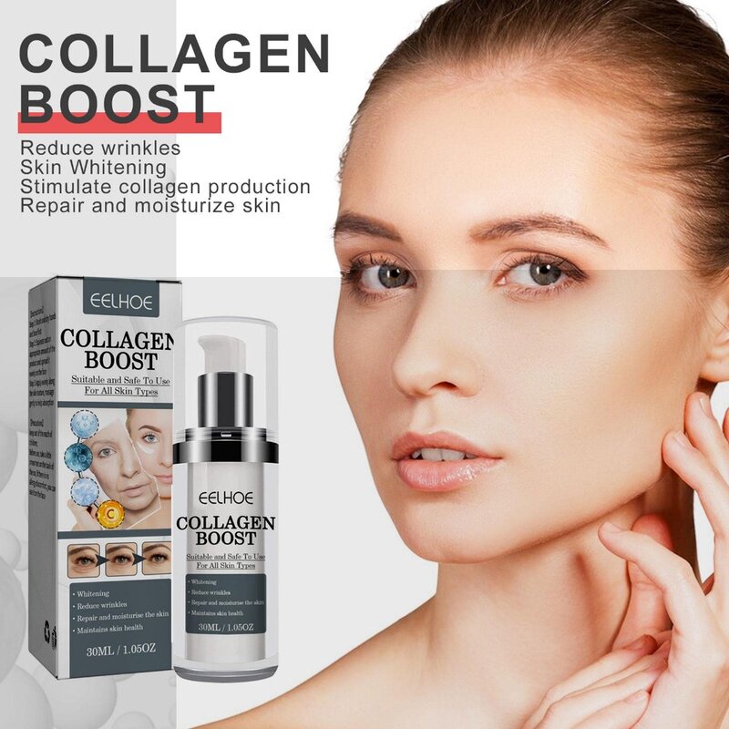 30ml colagénio impulso soro anti-envelhecimento escuro ponto corrector rugas creme feminino rosto cuidados com a pele