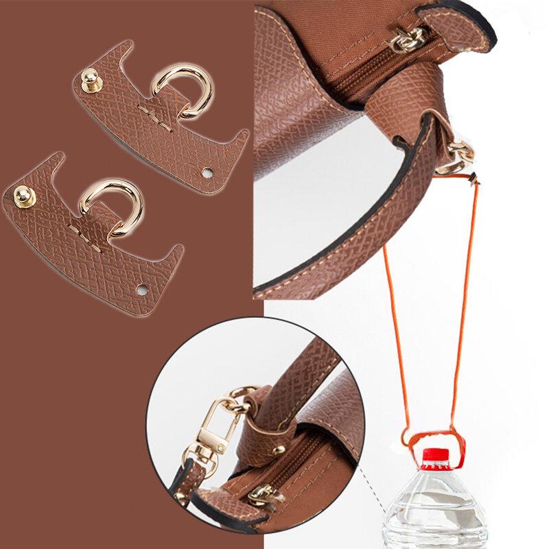 2pcs New Bag Transformation Strap For For Bags Punch-free Long Genuine Leather Crossbody Shoulder Straps Bag Part Accessorie