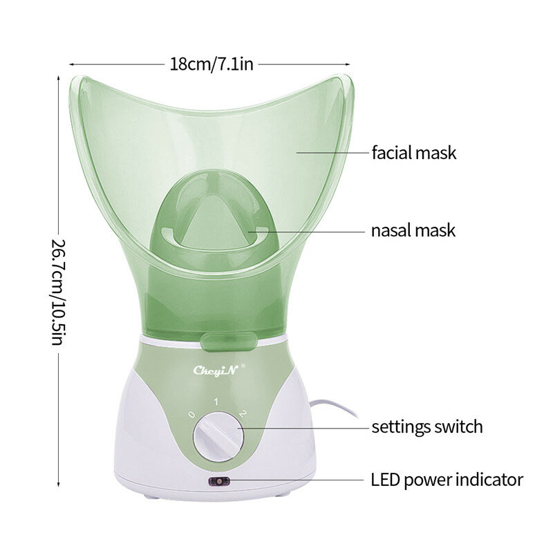 CkeyiNลึกทำความสะอาดผิวหน้าทำความสะอาดFace Steamingอุปกรณ์Facial Steamer Facial Thermal Sprayer Skin Careเครื่องมือ