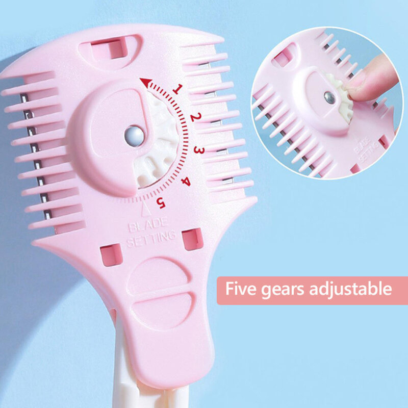 Adjustable Hair Clipper Hair Cutting Tool Trim Bangs Hair Tail Layers Hair Styling Tools For Beginners Double Sided Blade Tools