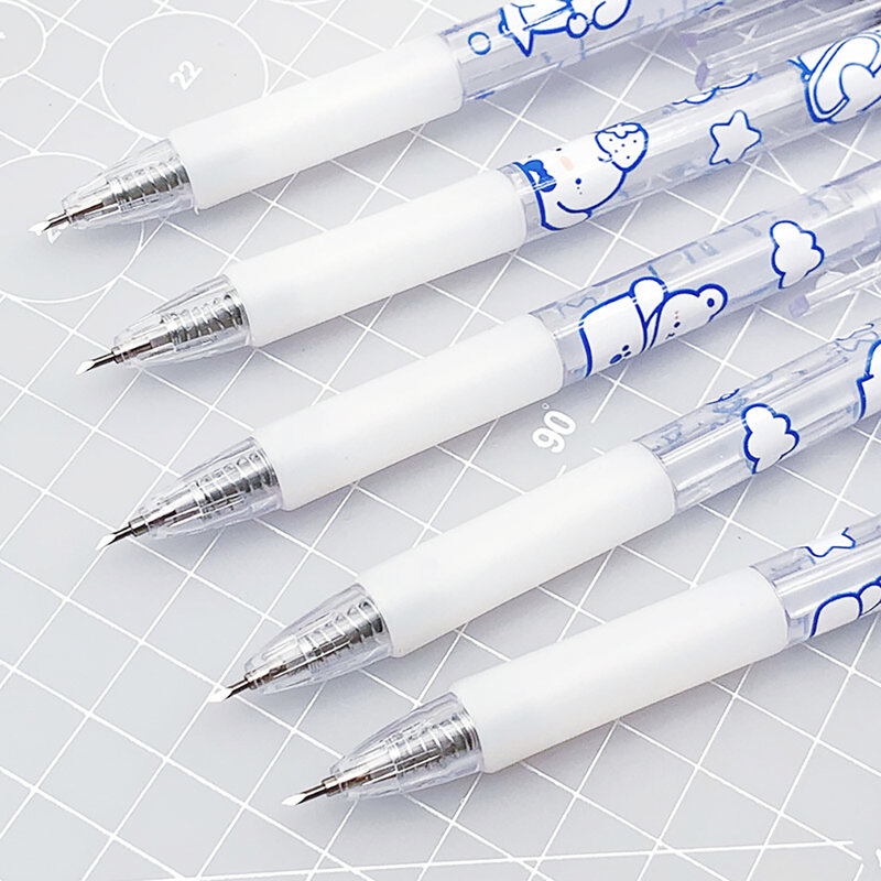2 pçs imprensa urso dos desenhos animados arte utilitário faca caneta ferramenta de corte de papel precisão artesanato scrapbooking adesivo cortador material escolar