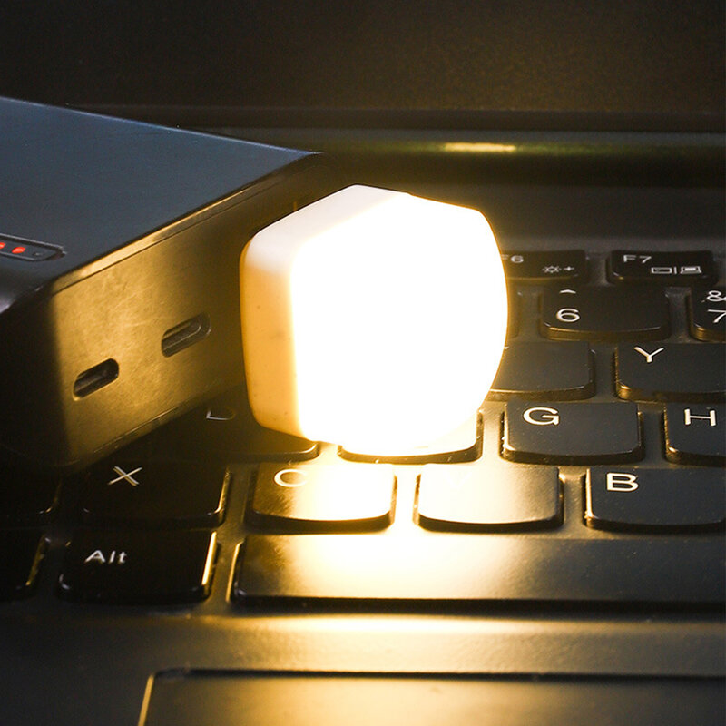 USB Lights By Night Plug-in LED Night Light Mini USB LED Light For Indoor LED Reading Light For Eye Protection Warm White Plug