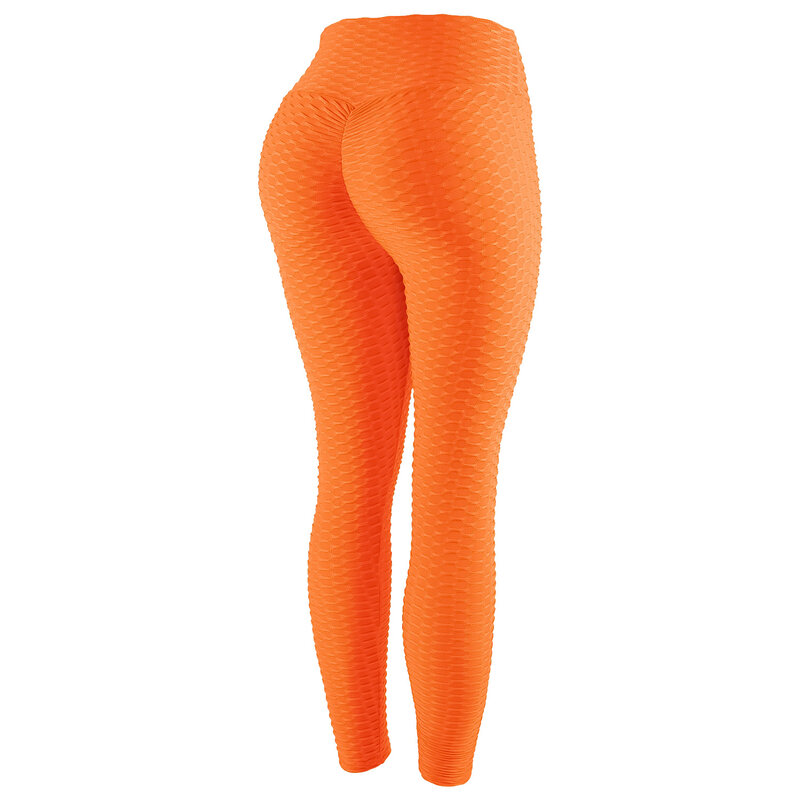 Honeycomb legginsy dla kobiet Sport wysokiej talii bez szwu kolor odblaskowy ula spodnie jogi Athletic Tight Fitness legginsy gimnastyczne
