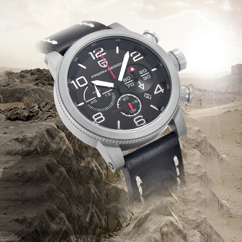PAGANI Militar Uhren HerrenMode Wasserdicht Chronograph Sport Quarz Mnnlichen Armbanduhr Uhr genf uhr