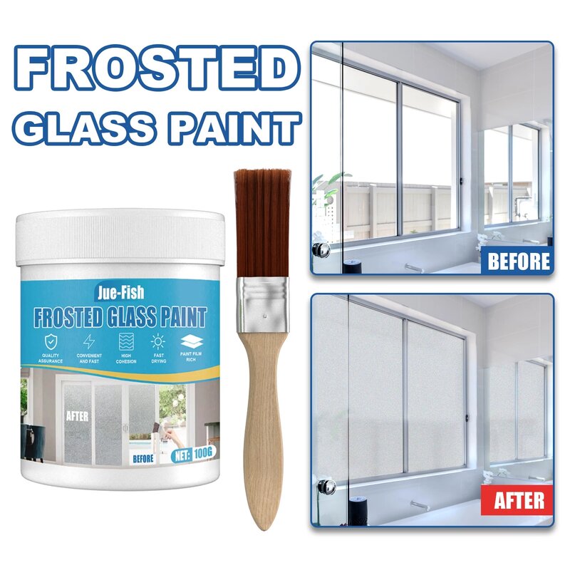 Pintura de vidrio esmerilado de 200G para puertas y ventanas, sombreado, pintura de vidrio esmerilado, pintura de vidrio antiniebla, pintura de sombreado de ventana esmerilada