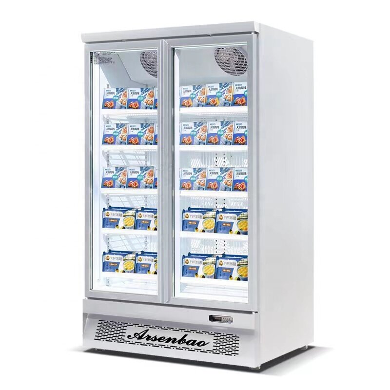 Commercial refrigerated display cabinet supermarket freezer showcase