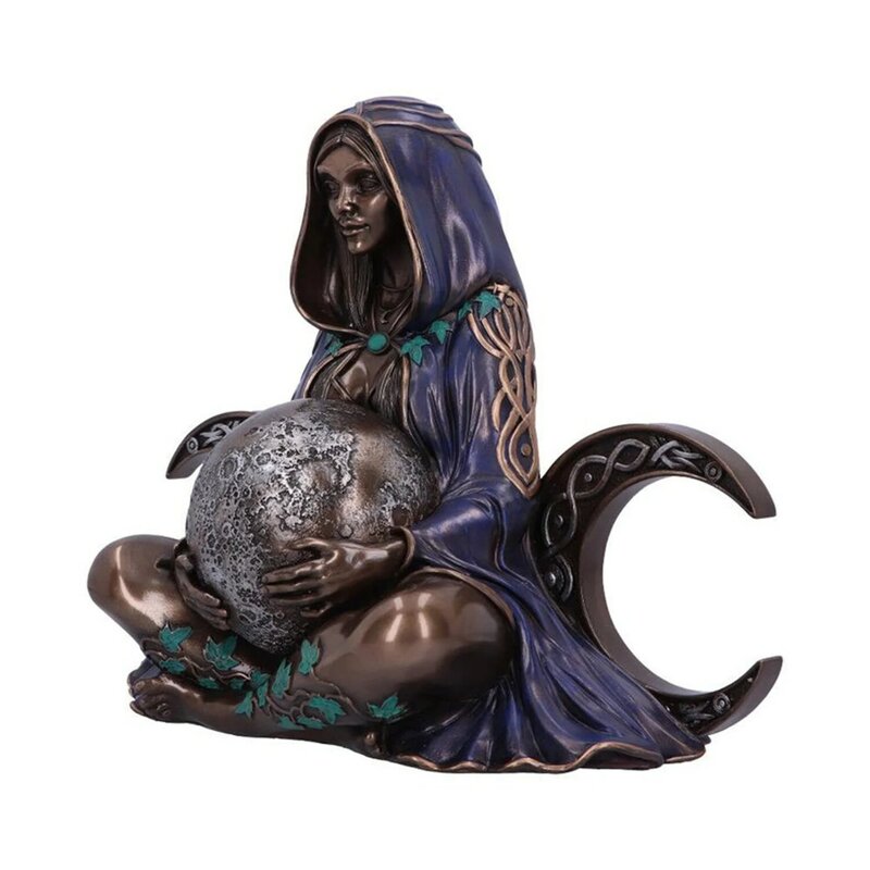 Estatua de arte Millennial Gaia, estatua artística de la Madre Tierra, amuletos de resina de escritorio Nemesis, Estatua de la madre diosa de la tierra, decoración del hogar