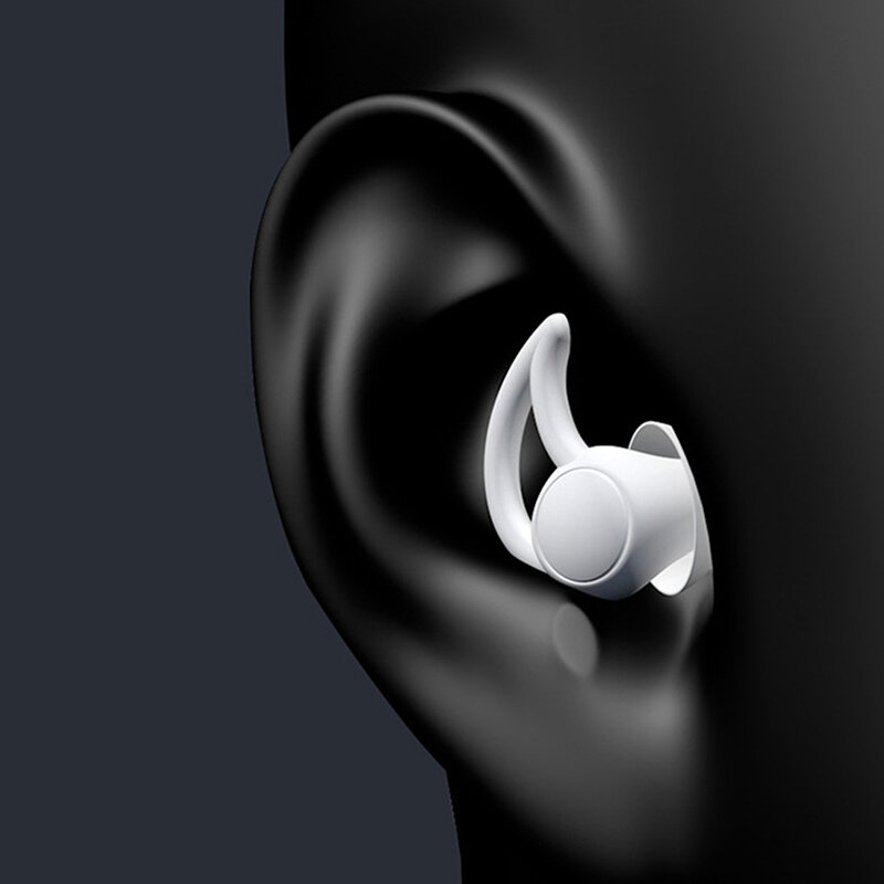 Ear Silicone Plugs Earplugs Soft Noise Reduction Sleep Work Reusable Soundproof