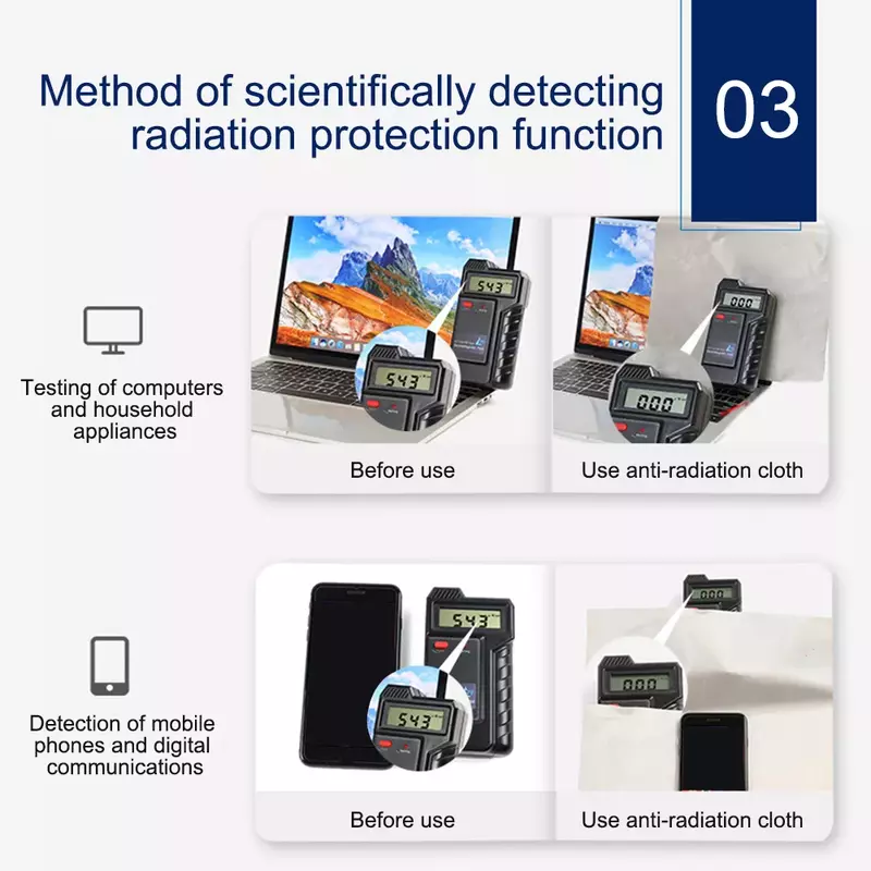 Boîtier Anti-Radiation EMF en tissu Faraday, blocage du Signal de mise à la terre, 1 mètre RFID, Isolation douce conductrice WIFI