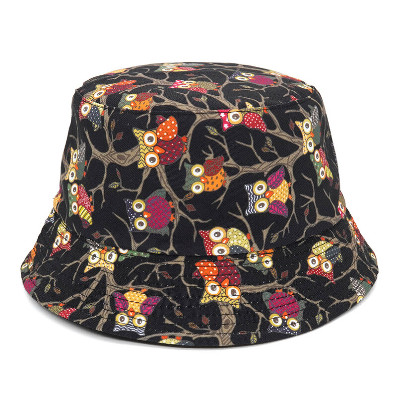 2023 Fashion Cartoon Print Hip Hop Bucket Hat Summer Men Fisherman Caps cappelli donna Beach Cap Unisex Panama Hat