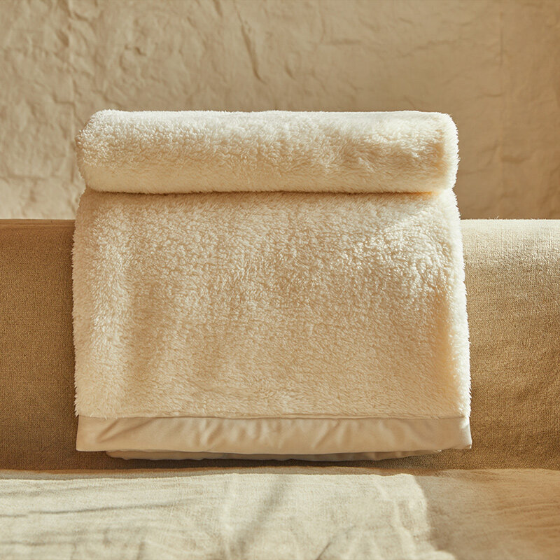 Zonli-厚くて柔らかい毛布,無地のチェック柄,ベッドカバーまたは寝具用の暖かい掛け布団