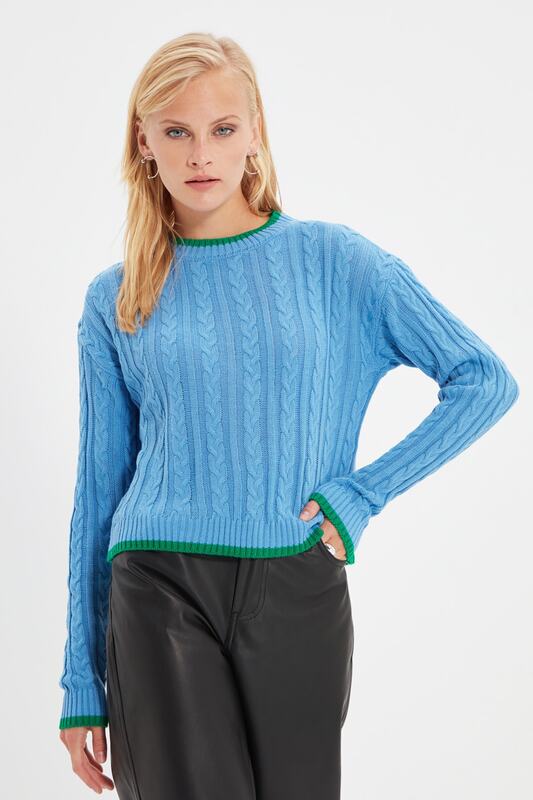 Trendyol Mesh Detaillierte Strickwaren Pullover TWOAW22KZ2418