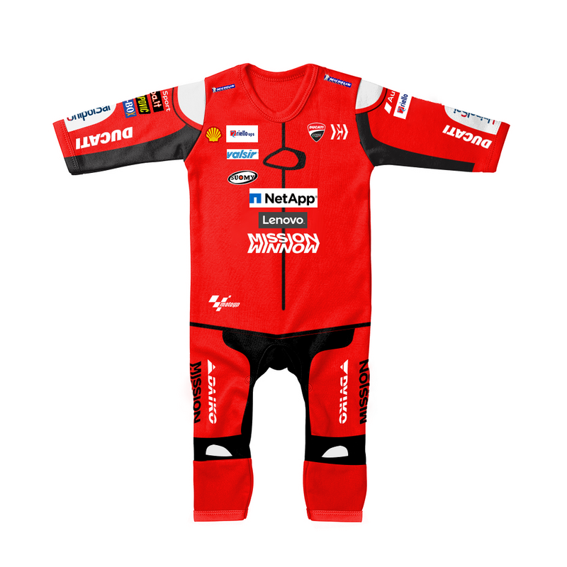 2022เด็กใหม่ Jumpsuit MOTO GP ที่ระลึก2019 Ducati รถจักรยานยนต์ Boy เด็กทารกกลางแจ้ง Love ปีนเขาเสื้อผ้า