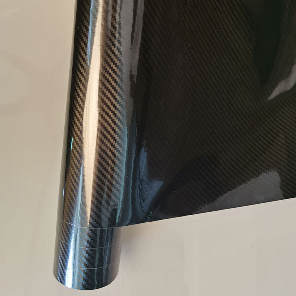 Ультраглянцевая виниловая 5d-пленка из углеродного волокна с большой текстурой, суперглянцевая 5D углеродная пленка, автомобильная наклейка...