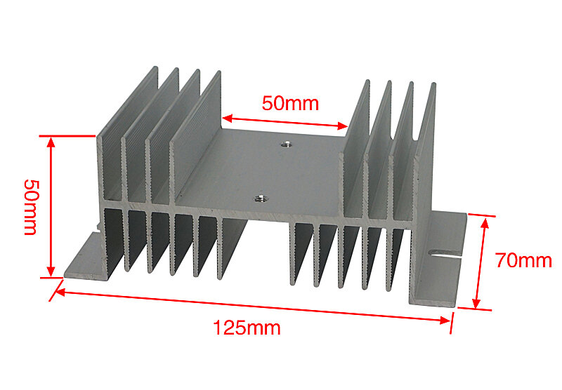 Radiador de relé de disipador térmico de aluminio para SSRS 10-80A