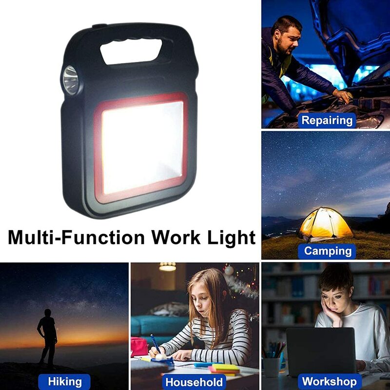 Luci a LED solari USB Solar Charging Lantern Work Light Searchlight tenda per campeggio, escursionismo, pesca 50W luce di emergenza per esterni
