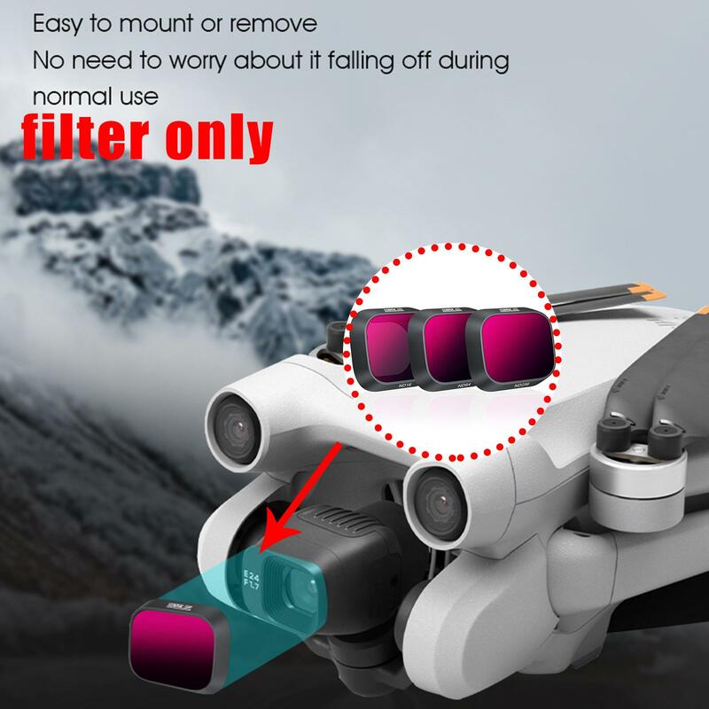 Filtro ND para DJI Mini 3 Pro, juego de filtros ND16 ND64 ND256, gradiente profesional GND32, accesorios de filtros de lentes de Dron