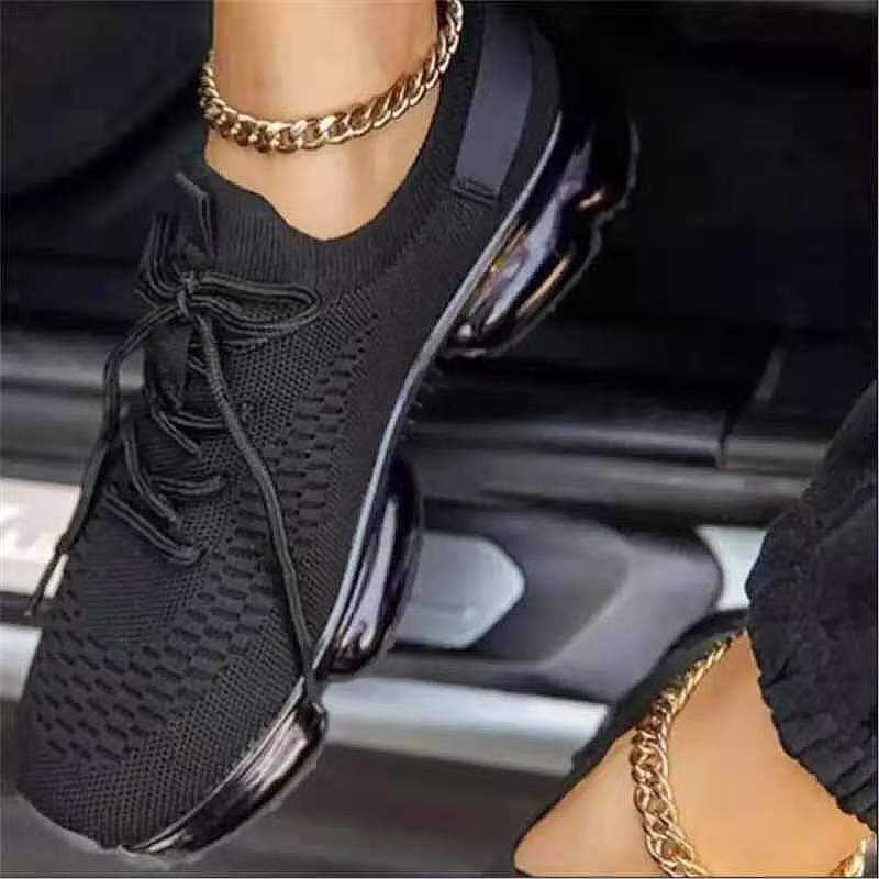Trend Air Cushion Shoes Women Comfort Mesh Tennis Shoes Woman 2023 New Four Seasons Outdoor Breathable Plus Size Casual Sneakers