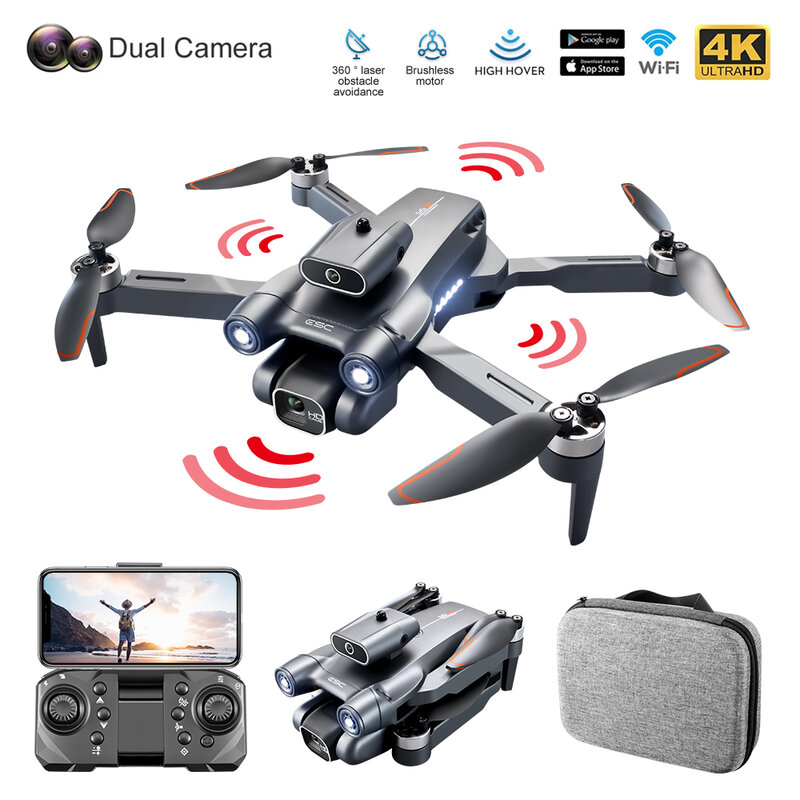 S1S Drone Dobrável com 6KHD Camera Auto Hover Gravity Sensor Gesto Control Melhores Presentes para Adultos Requintado Gift Box Embalagem