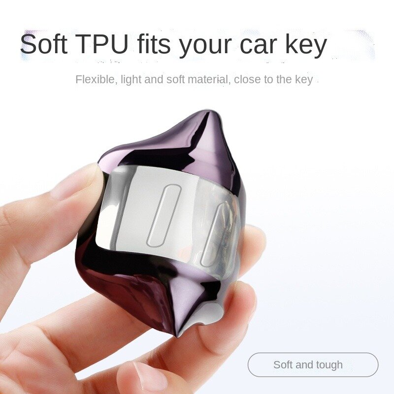 TPU Car Key Case Full Cover For Peugeot 308 408 508 2008 3008 4008 5008 Citroen C4 C4L C6 C3-XR Smart Shell Accessories keychain