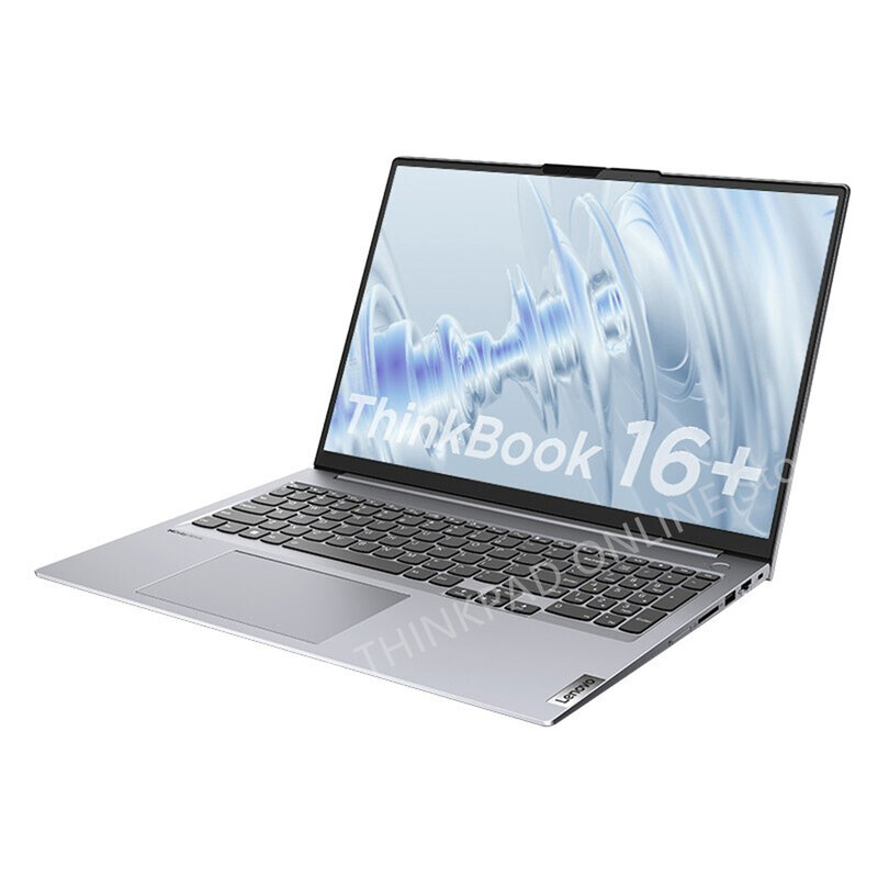 Lenovo ThinkBook 16 + Laptop AMD R7 6800H RTX2050 16GB 512G 16 inci 2.5K 120Hz layar IPS ultra tipis Windows 11 Notebook baru