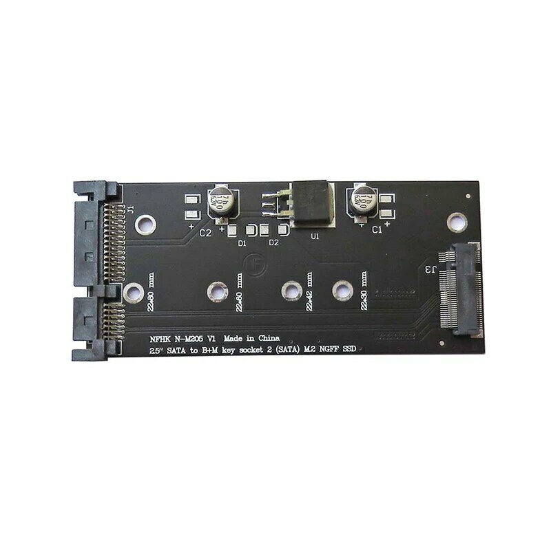Kartu Adaptor Konversi SSD NVME/AHCI SSD Kit Upgrade M.2 untuk SATA Revisi I/II/III (1.5/3.0/6.0 Gbps)