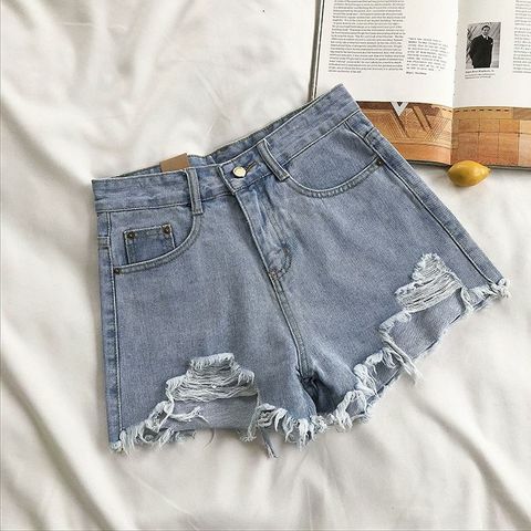 Jeans Berpinggang Tinggi Wanita Celana Denim Kaki Lebar Lurus Gambar Kupu-kupu Celana Panjang Kasual Longgar Streetwear
