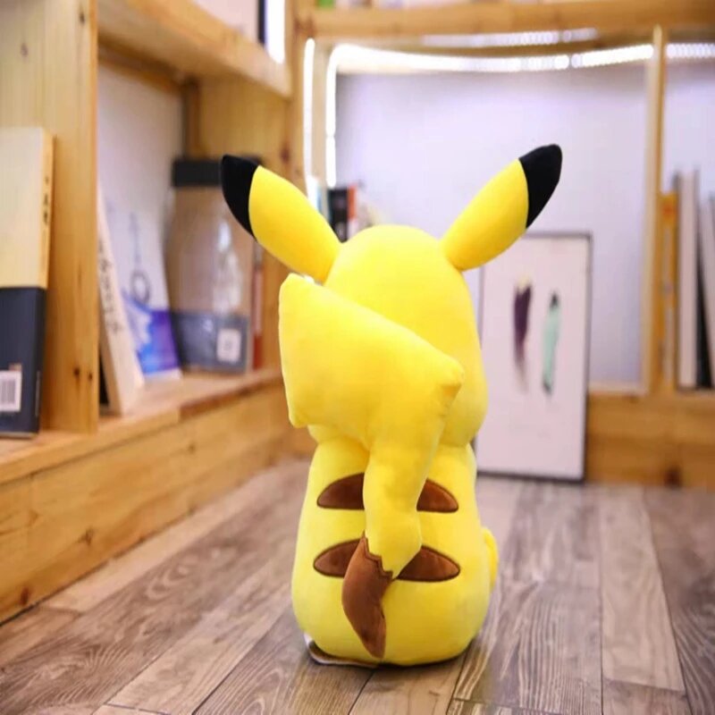30-80CM Pokemon Pikachu ตุ๊กตานกฮูกการ์ตูนรูป Pikachu หมอนคุณภาพสูงสัตว์เลี้ยงตุ๊กตาเด็กสาวน่ารัก Xmas ของขวัญ