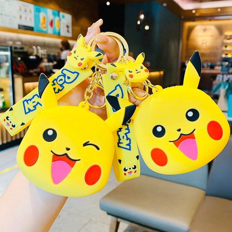 5 tipos pokemon moeda bolsa chaveiro bonecas brinquedo pokemon pikachu kawaii figura de ação pokemon anime