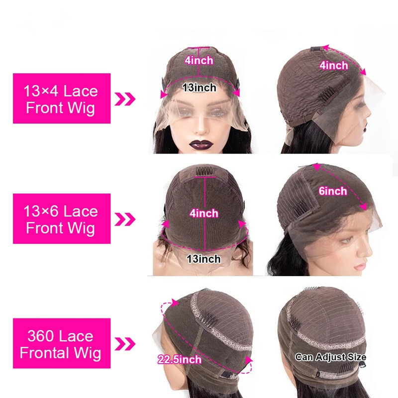 360 Полный парик на шнуровке, искусственные волнистые передние парики На Шнуровке Для Женщин, фронтальный Парик HD 13x6, парики без повреждений из человеческих волос, украшения