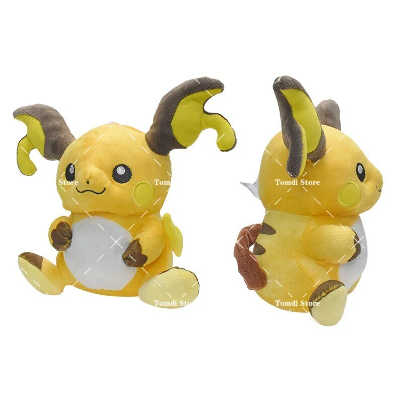 19cm Pokemon Raichu giocattoli di peluche bambola peluche ripiene tasca mostro morbido peluche ripiene giocattoli bambola per regali per bambini