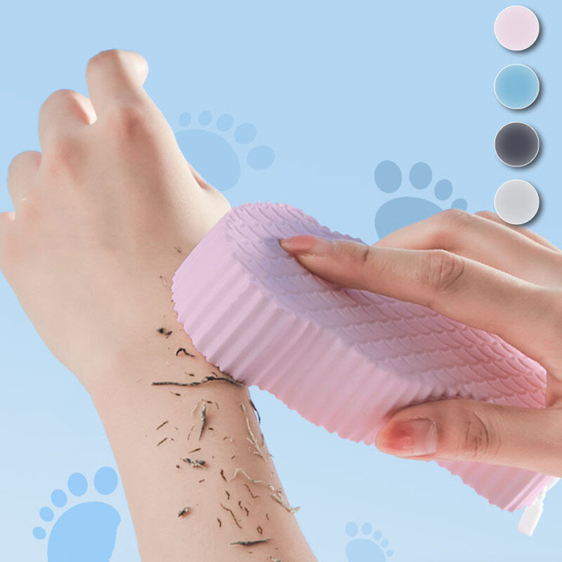 Miękka gąbka rękawica peelingująca do kąpieli złuszczający peeling gąbka szczotka pod prysznic ciała skóry do czyszczenia martwa skóra do usuwania