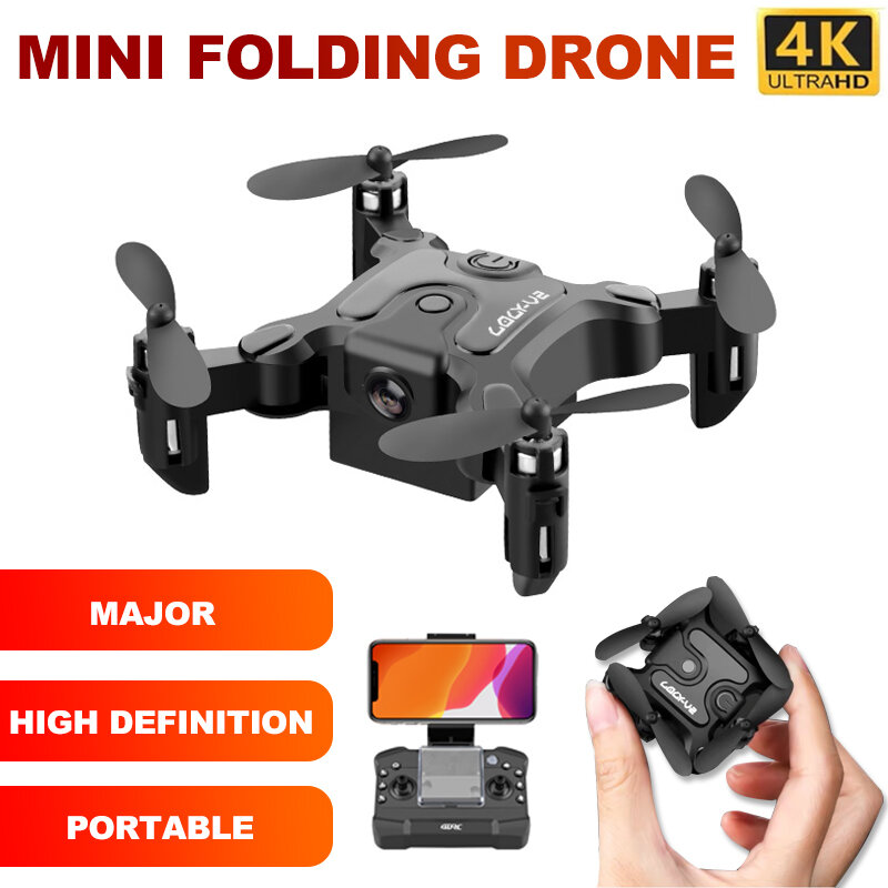 V2 mini drone dobrável fotografia aérea quadcopter profissional aeronaves de controle remoto crianças brinquedos para escola primária parafuso prisioneiro