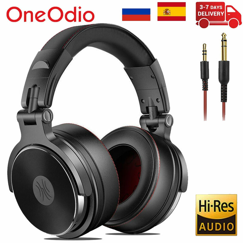 Oneodio – écouteurs de Studio filaires Pro 50, casque d'écoute stéréo professionnel DJ avec Microphone, moniteur d'oreille, casque basse