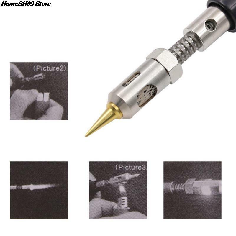 Kit de fer à souder portable 4 en 1, Eva de stylo de soudage, chalumeau à gaz, outil de pointe de butane sans fil, 1300 Celsius
