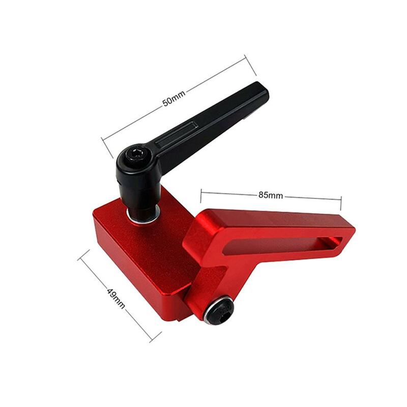 Aluminium Profile Fence Miter Fence Stopper T-tracks and Sliding Brackets Miter Gauge Fence Connector for Woodworking