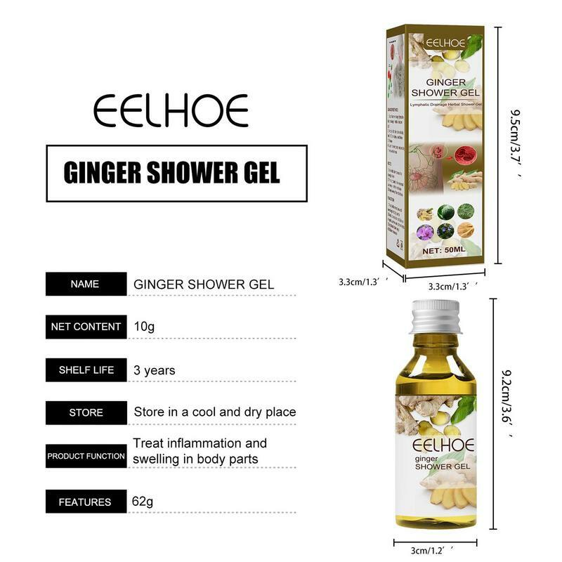 Ginger Emagrecimento Shower Gel Hidratante Body Wash Natural Orgânico Body Wash Refrescante Hidratante Body Wash Linfático Detox