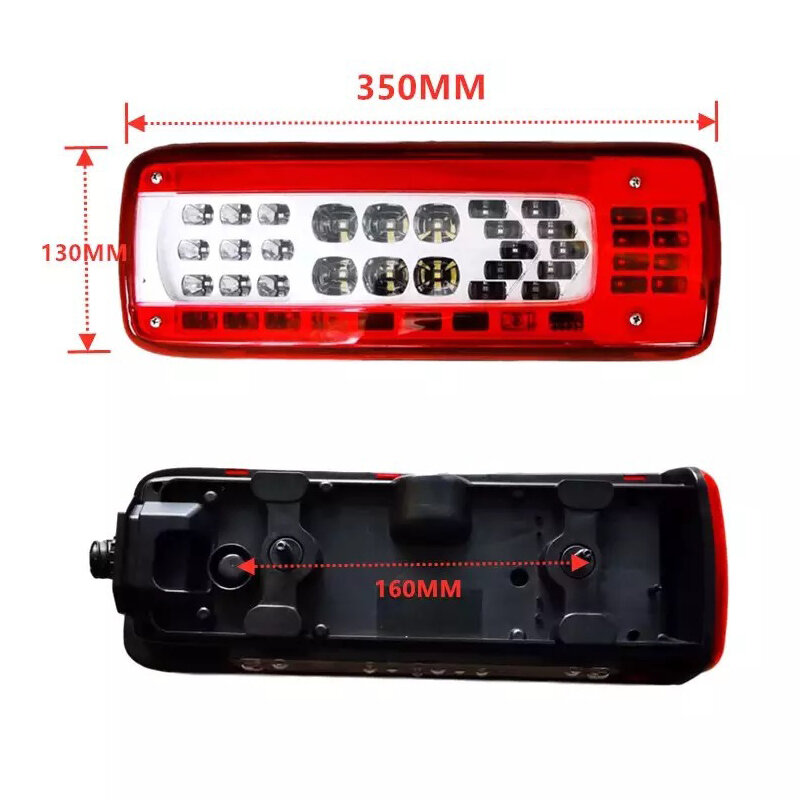 1PC Left Right 24V LED Truck Tail Lamp Brake Light For Volvo FH Truck Car Warning Light FM500 Durable Waterproof 21063895