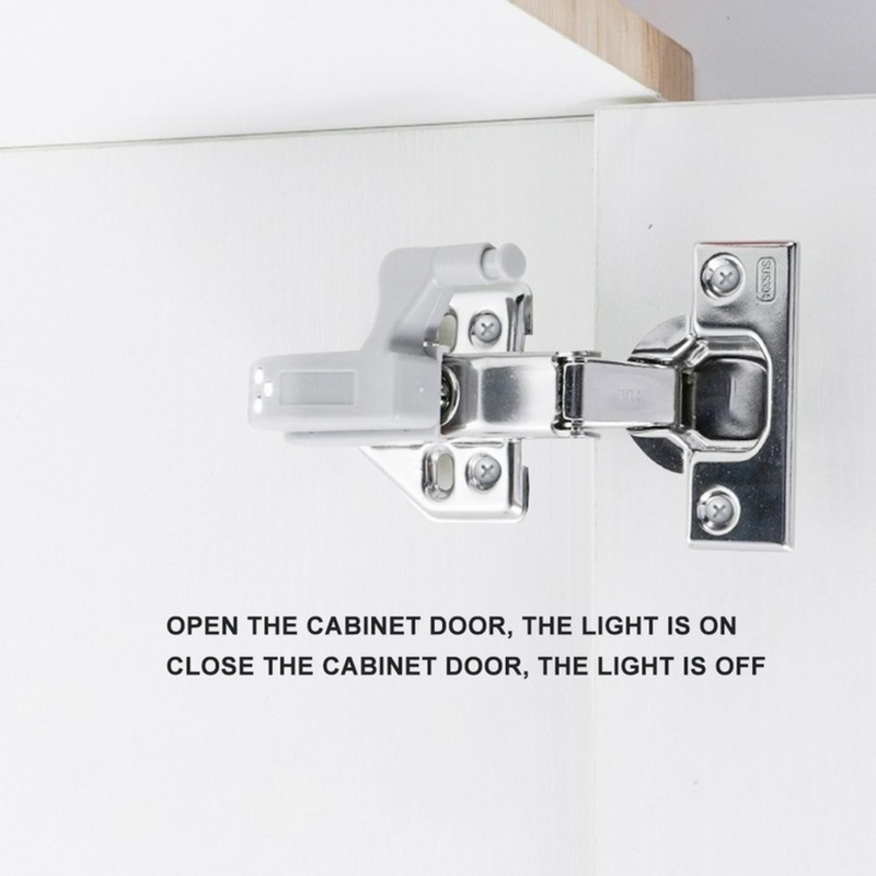 3pcs LED Inner Hinge Lamp Cabinet Induction Lights Wardrobe Cupboard Sensor Lights Bedroom Kitchen Closet Night Lamp