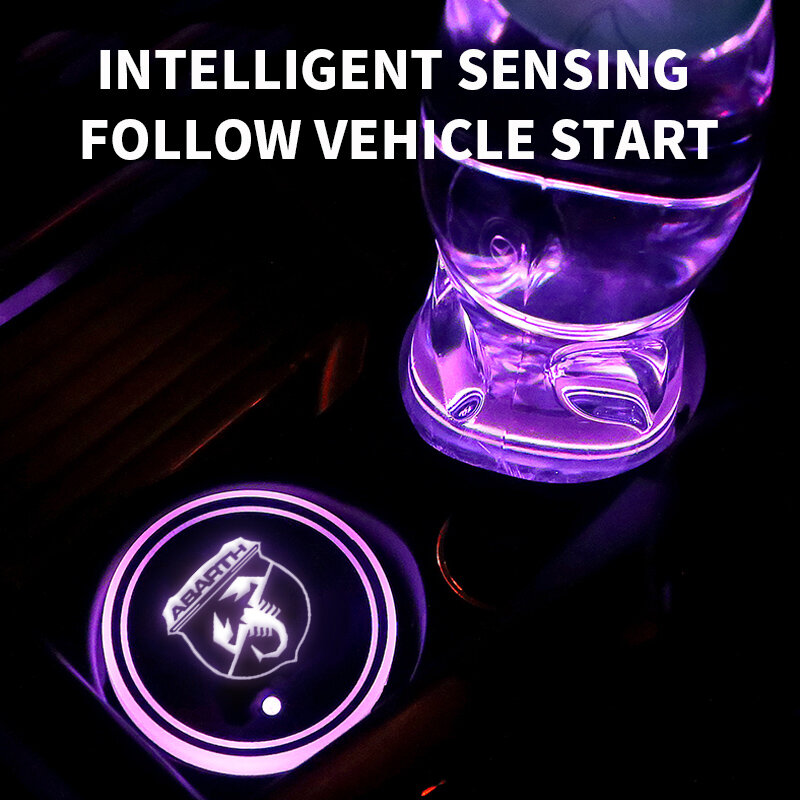 2 sztuk LED podstawki Auto kubek światła mata uchwyt dla Volkswagen VW Golf 4 5 6 Polo Passat B5 B6 B7 CC Jetta Mk6 Tiguan krzyż Scirocco