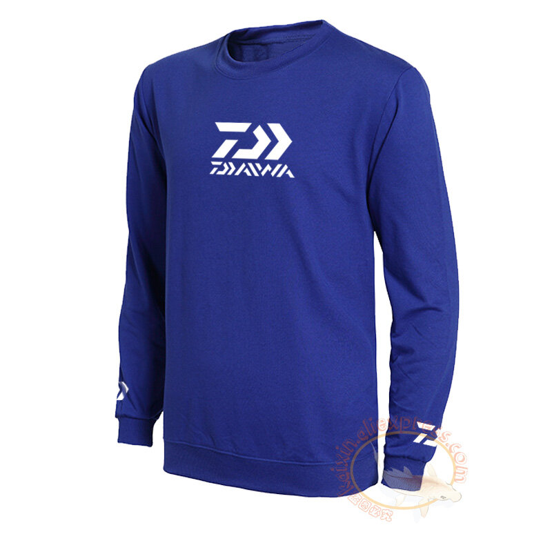 Daiwa-ropa de pesca para otoño e invierno, chaqueta de pesca, deporte al aire libre, jersey de pesca de algodón puro, jersey deportivo, 2021