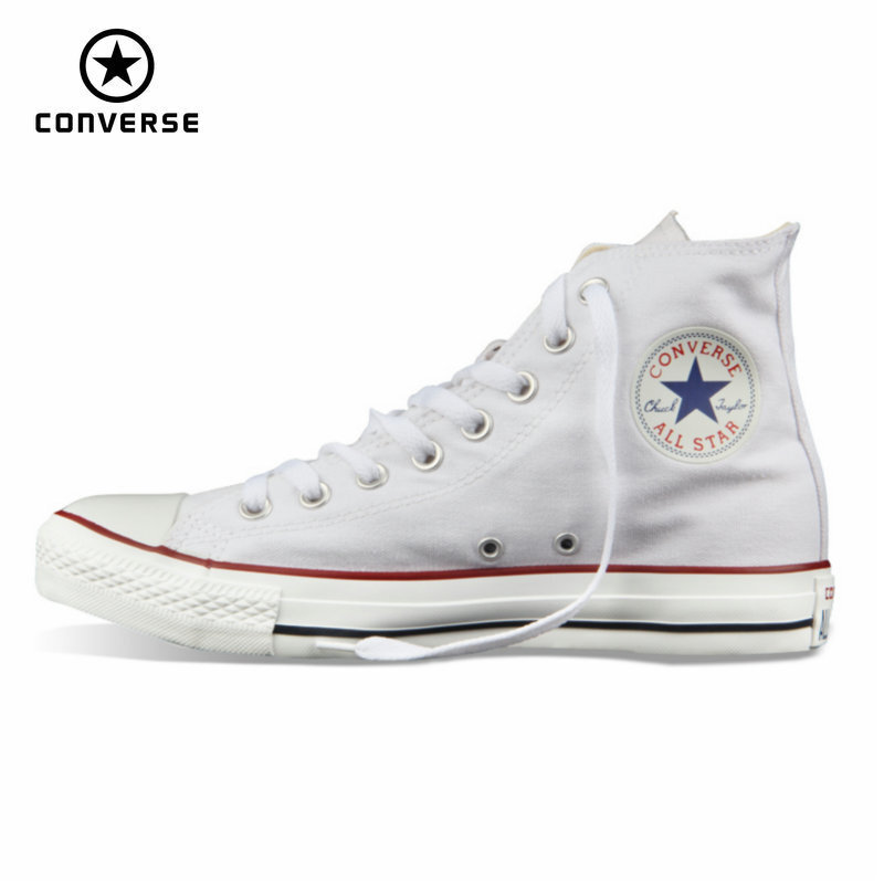 Original Converse all star shoes men women's sneakers canvas shoes all black high classic Skateboarding Shoes