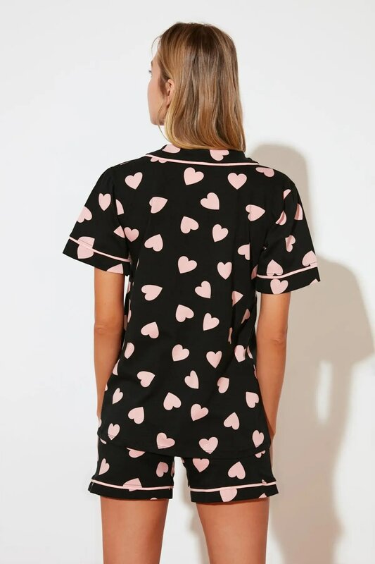 Modna dzianinowa piżama w kształcie serca THMSS21PT1200