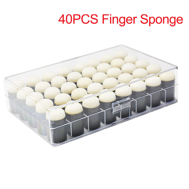 40pcs DIY With Box Card Making Kids Staining Tools Practical Finger Sponge Daubers Household Gift Drawing Portable For Painting
