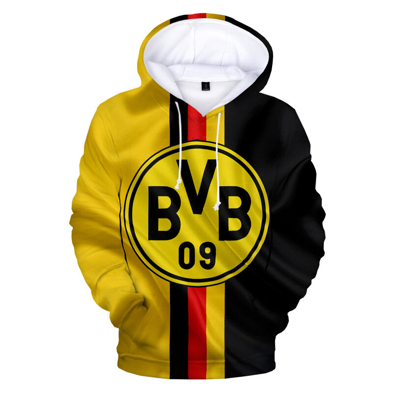 BVB-Sudadera con capucha para hombre y mujer, suéter con estampado 3D de rapero, Hip Hop, moda urbana, Tops con capucha para ocio, novedad de 2022