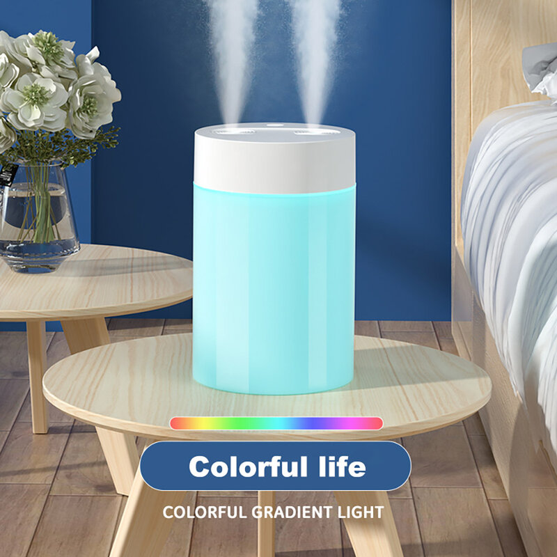 3000ML Ultrasonic Air Humidifier คู่ Sprayers สำหรับ Home Office Baby Room Mist ปริมาณหมอก Mist Maker น้ำมันหอมระเหย diffuser