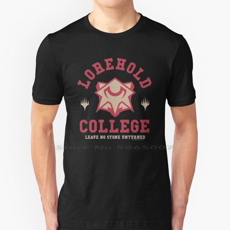 Strixhaven-Camiseta del lema de la escuela Lorehold, 100% algodón, Motto escolar, Humor divertido, cita de broma, tipografía