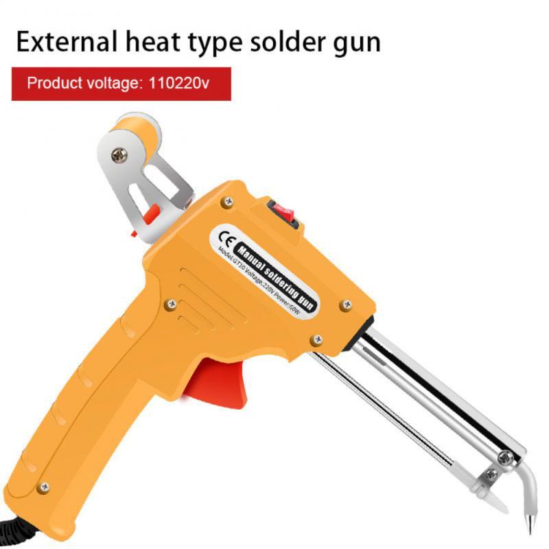 Handleiding Weld Gun 60W Constante Temperatuur Elektrische Ijzer Automatische Lassen Pistool Mouw Elektrische Onderhoud Lassen Tool